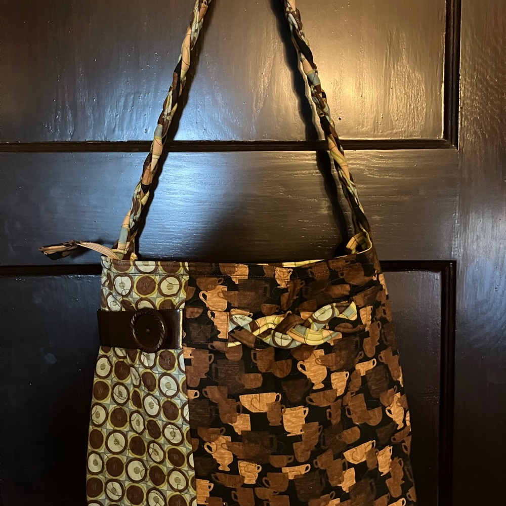 Patchwork Brown and Tan Women's Bag